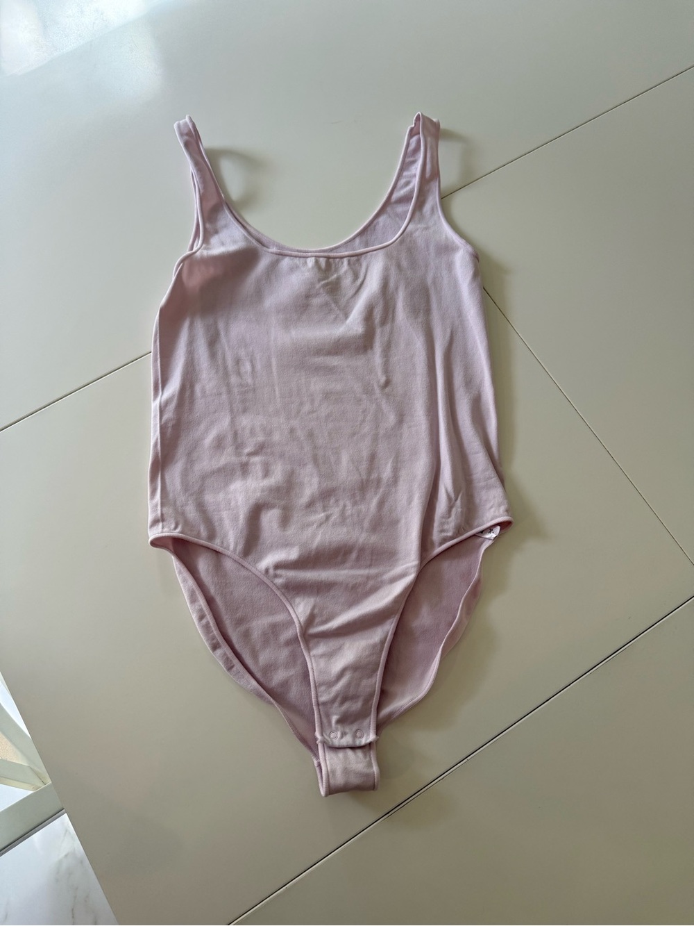 SKIMS Light Pink Scoop-Neck Bodysuit